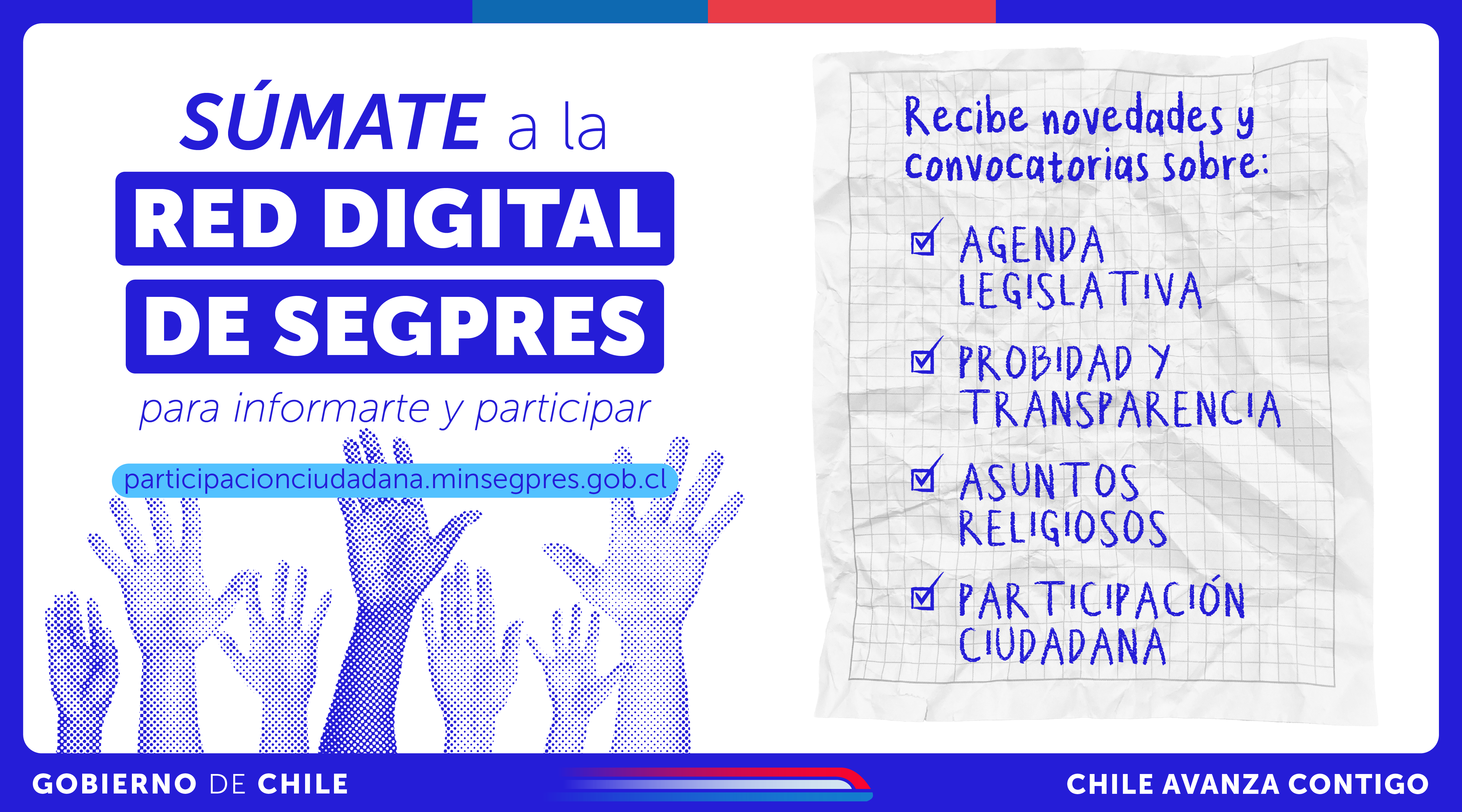 Súmate a la nueva Red Digital de SEGPRES